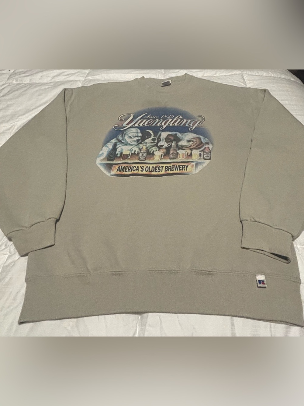 Vintage Yuengling Beer Russell Athletic Crewneck Sweatshirt Size Large